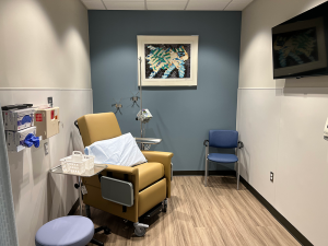 Infusion Clinic room with painting